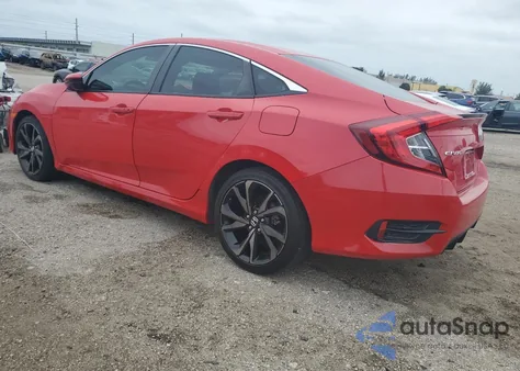2021 Honda Civic Sport из США, поврежденный, VIN 2HGFC2F82MH556341